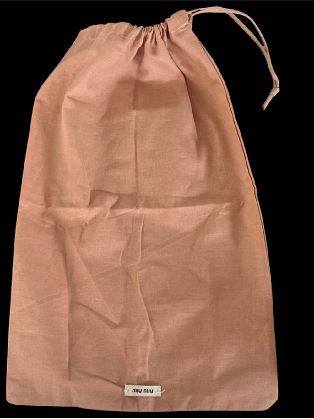 Miu Miu Blush Pink Drawstring Bag